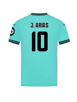 Moški Nogometna dresi replika Wolves Jhon Arias #10 Gostujoči 2025-26 Kratek rokav Moški Nogometna dresi replika Wolves Jhon Arias #10 Gostujoči 2025-26 Kratek rokav